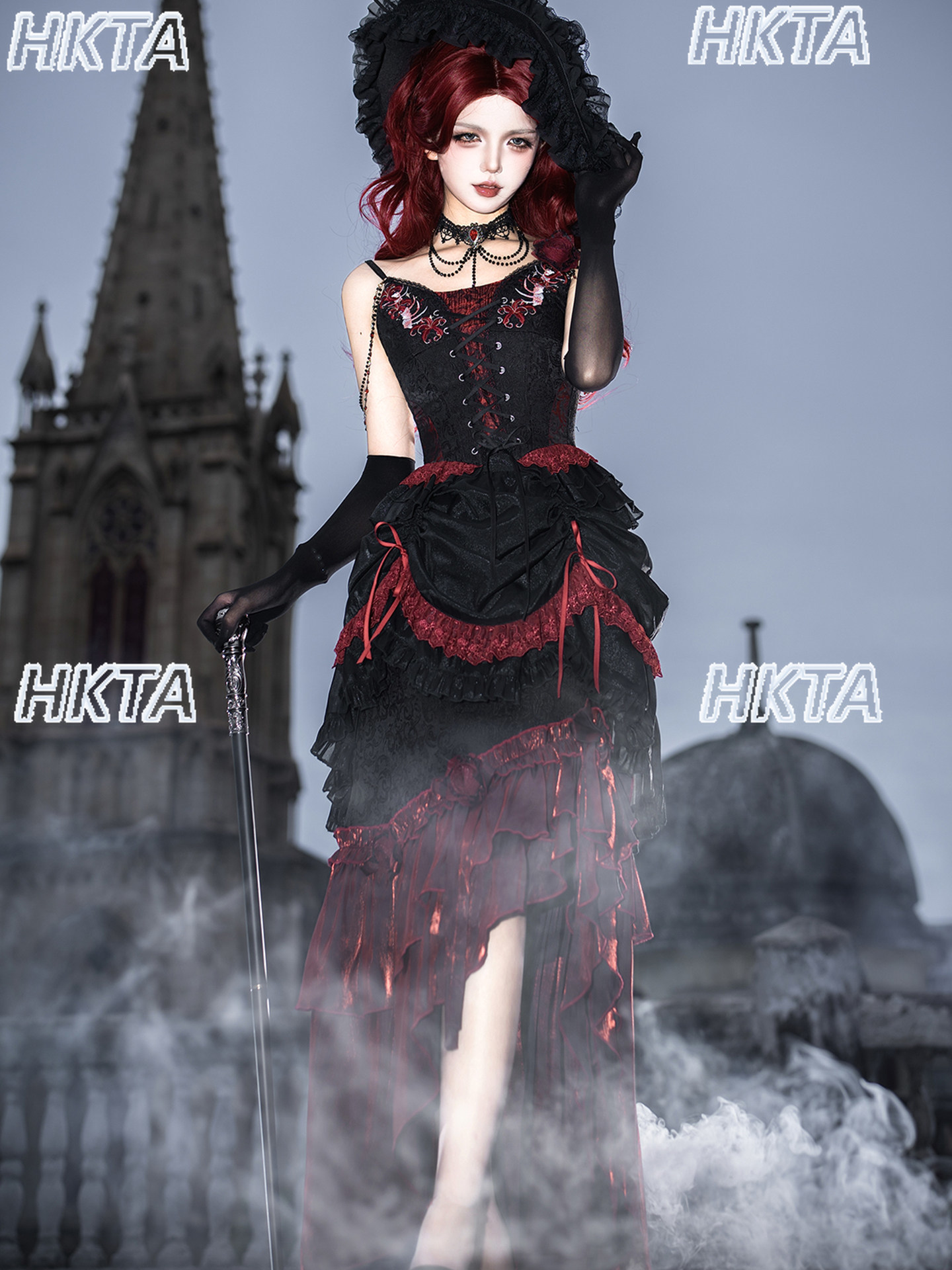 Elegant Vintage Dark Goth Subc - Embroidery Red review and price