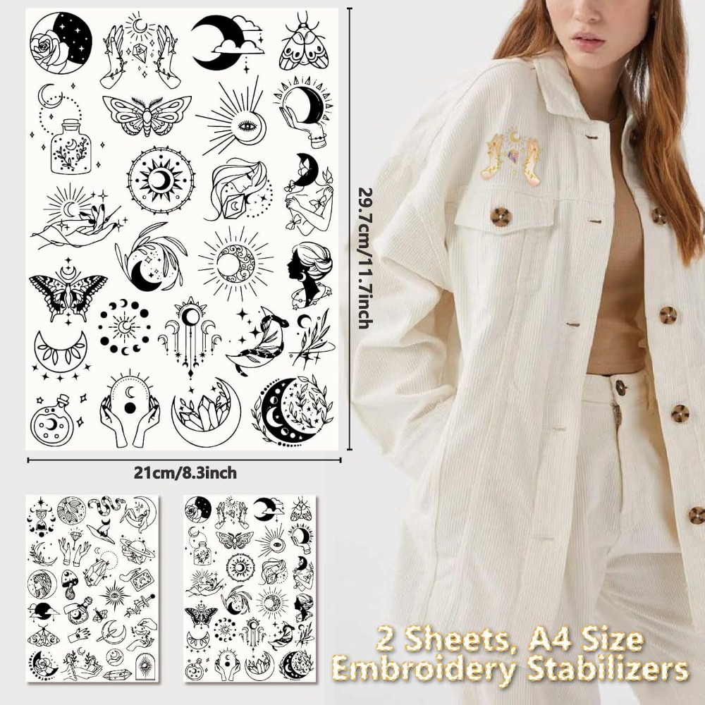 51Pcs Boho Moon Sun Water Solu - Embroidery Pattern review and price