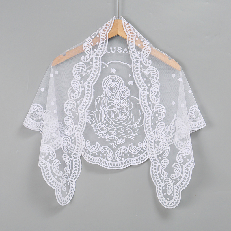 1Pc Women's Elegant Solid Colo - Embroidery Hijab review and price